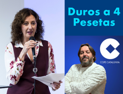 “Duros a 4 Pesetas” de COPE entrevista a Cristina García con motivo de la presentación del Proyecto FES en Cataluña