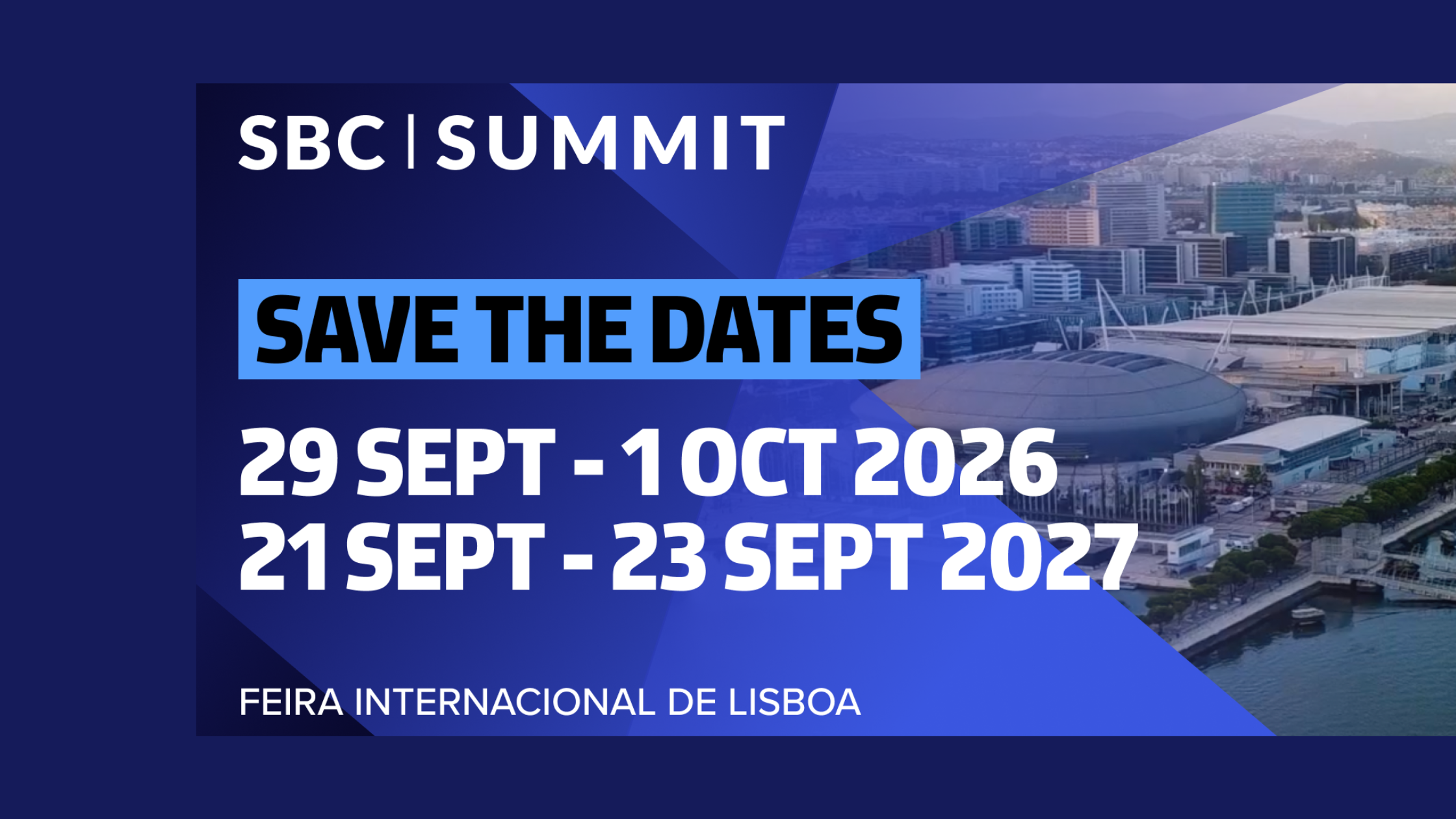 SBC Summit confirma sus fechas de septiembre para 2026 y 2027