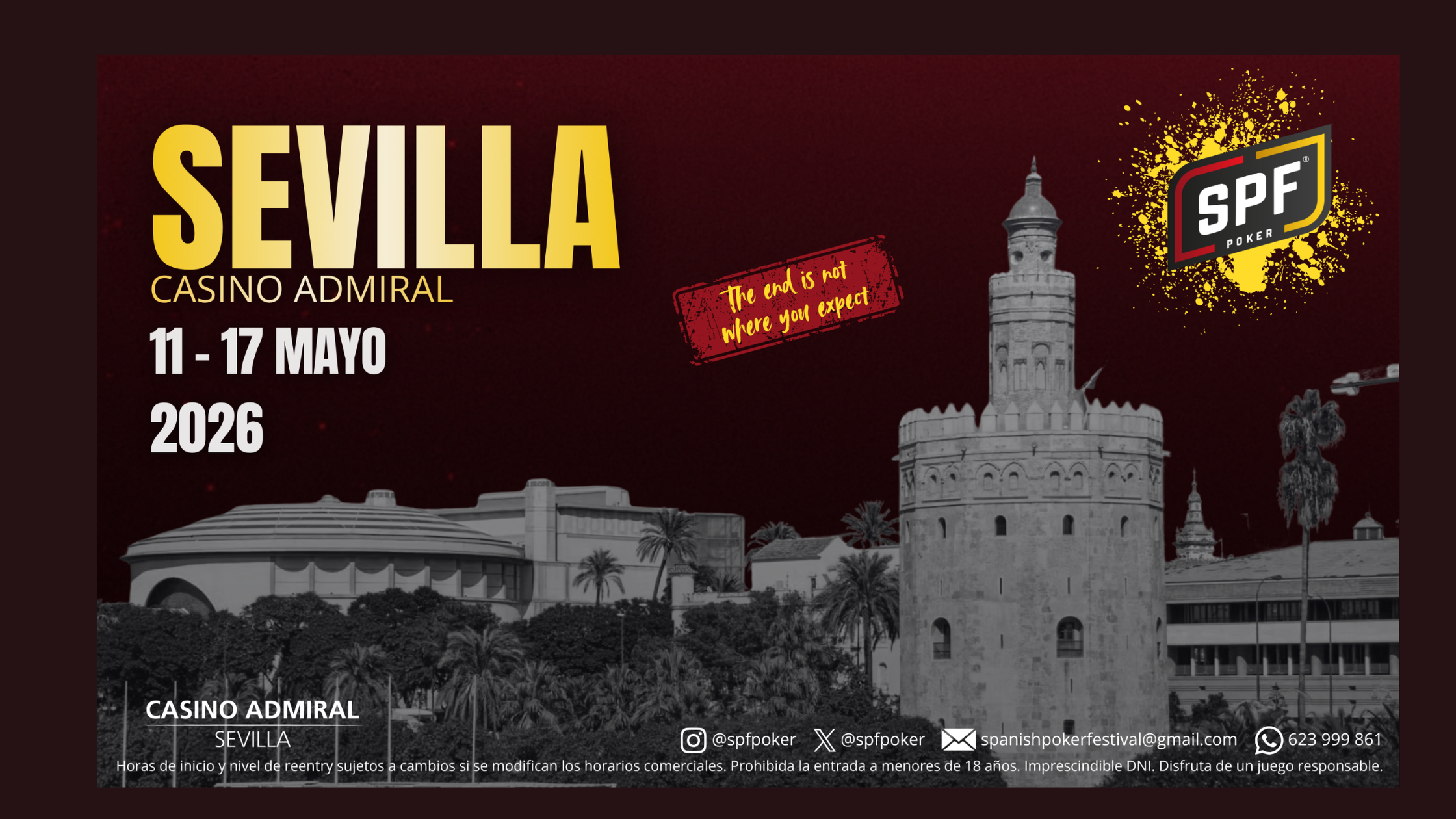 El Spanish Poker Festival aterriza en Sevilla del 11 al 17 de mayo