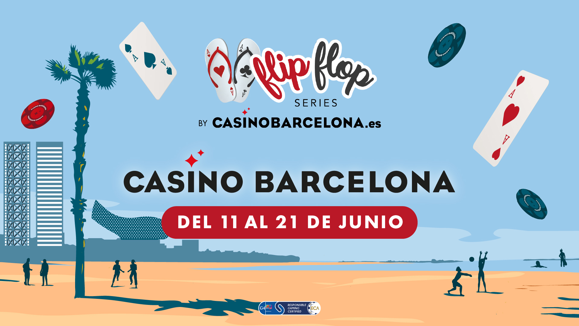 Casino Barcelona inaugura el verano con la octava edición de las Flip Flop Series