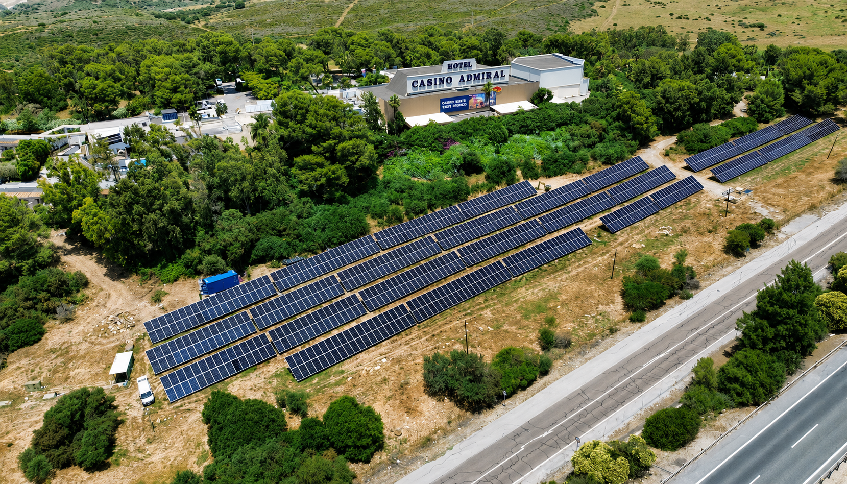 Casino Admiral San Roque enciende su planta solar: 615 kWp para mover un complejo de ocio con energía propia
