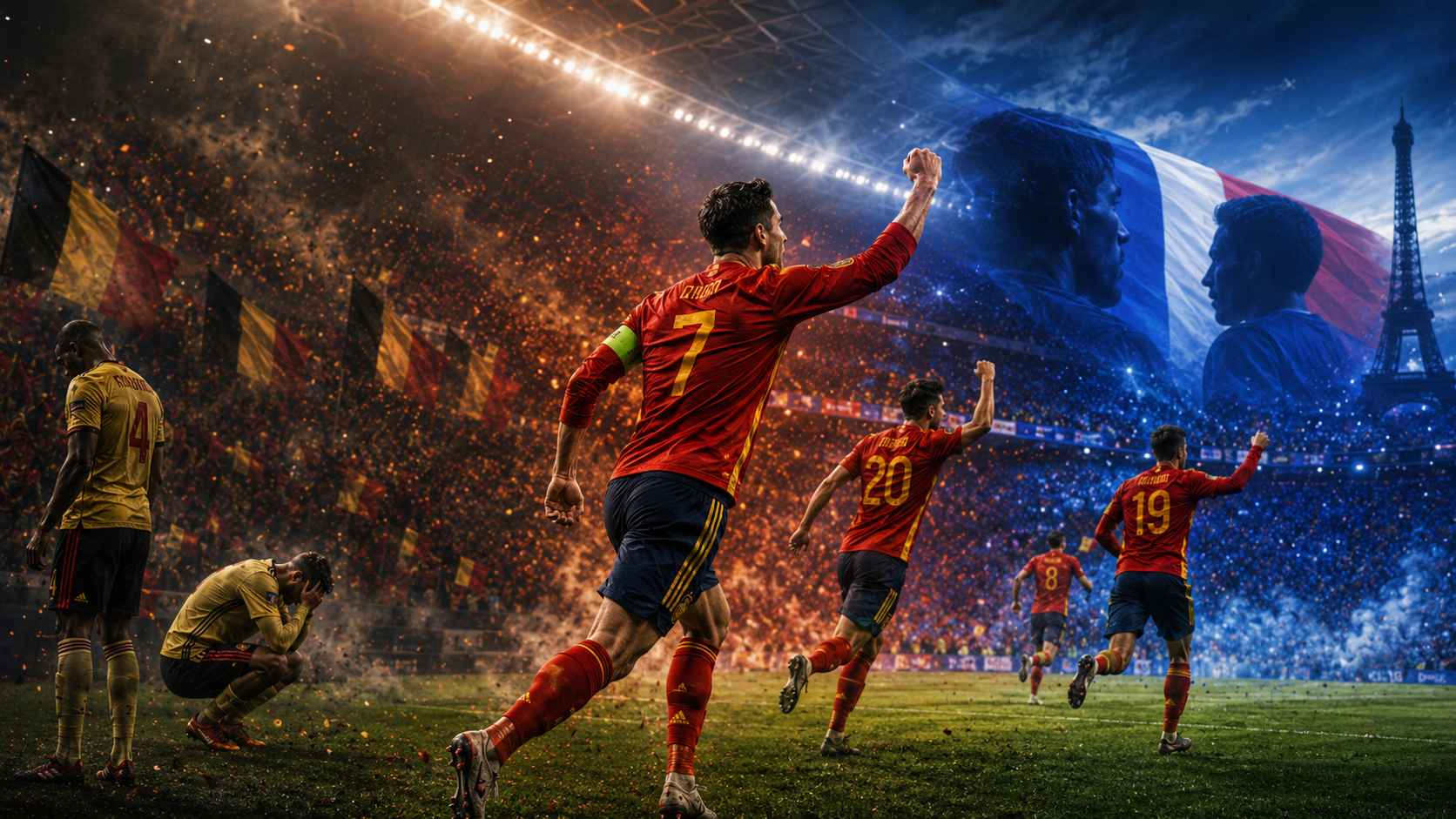 España se cita en semifinales con Mbappé