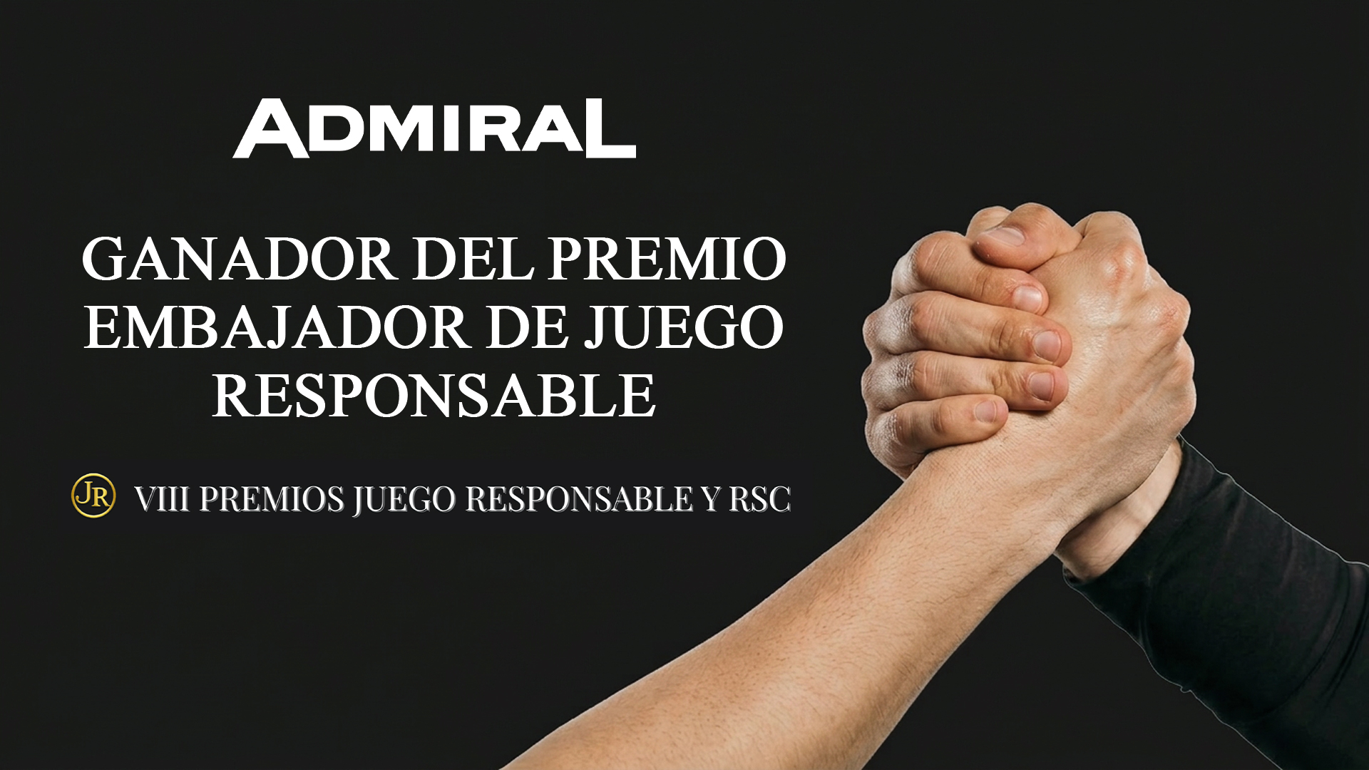EL SECTOR PREMIA A ADMIRAL SLOTS POR SU LABOR COMO EMBAJADOR DE JUEGO RESPONSABLE